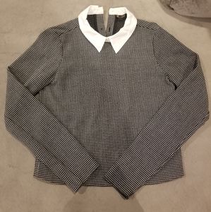 Zara long sleeve black&white xs